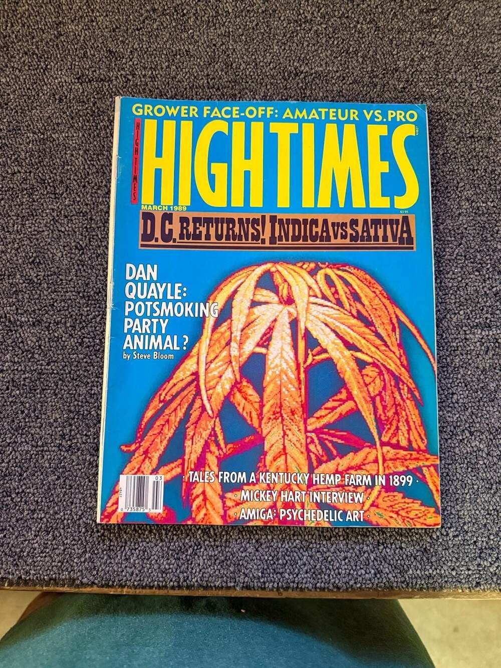 High Times Magazine March 1989 D.C. Returns Indica vs Sativa